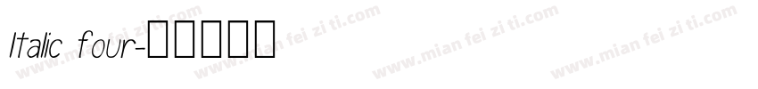 ltalic four字体转换
